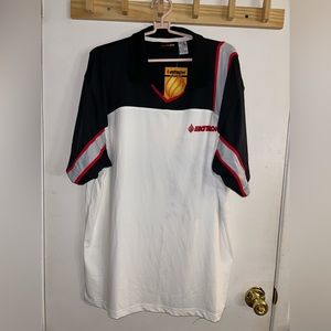 Ektelon Mens XL Shirt Activewear Red White Blue 3K326E Racouetball sportswear